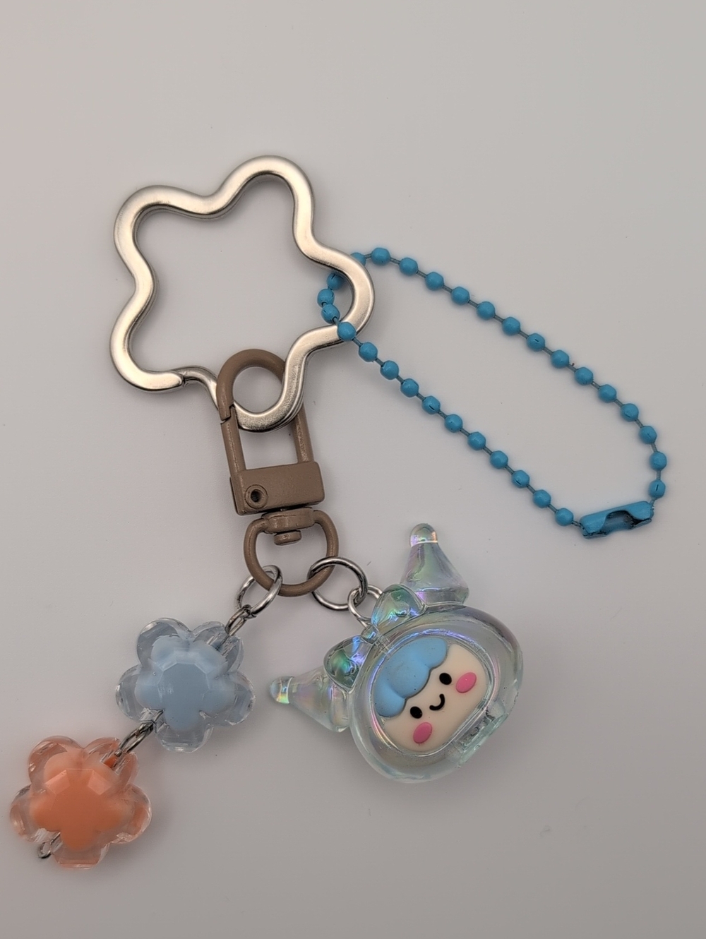 Handmade Blue Cute Kawaii Character Keychain *Customizable